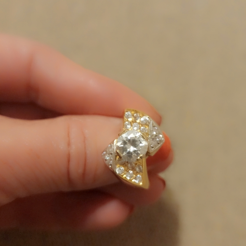 Two Tones,Gold Ring - image 4